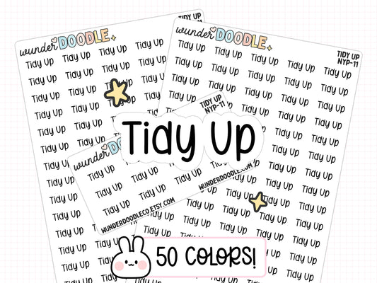 Tidy Up Planner Stickers | NYP-11