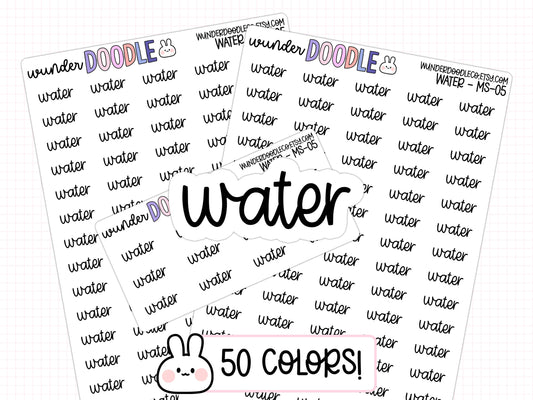 Water Planner Stickers | MS-05