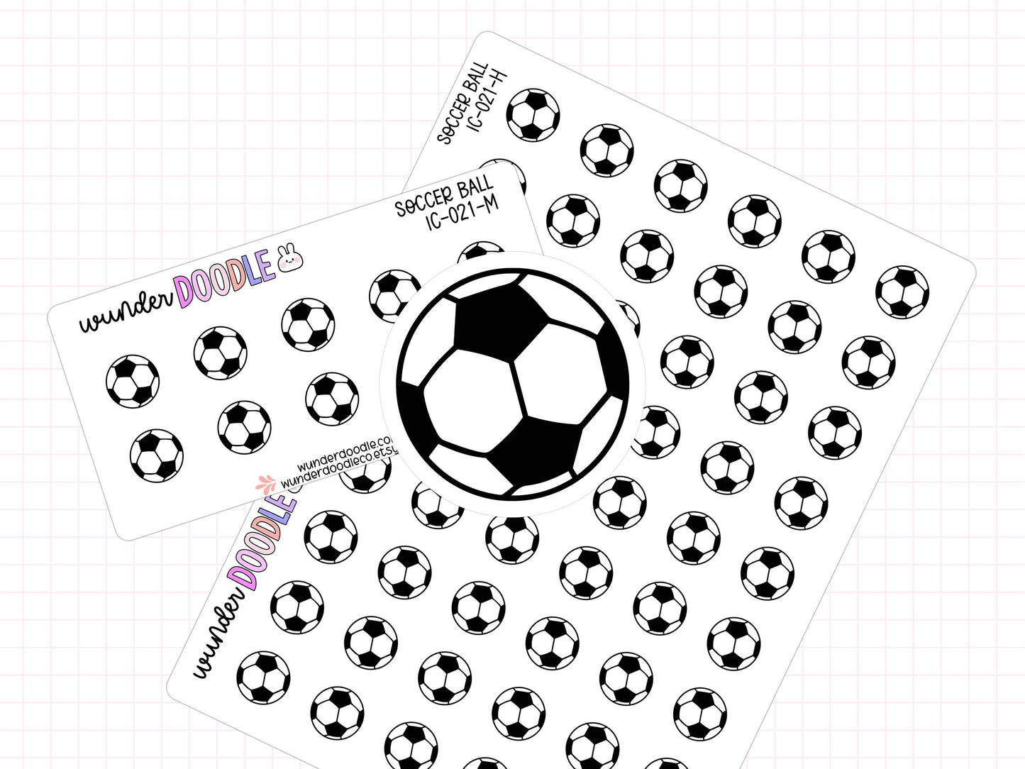 Soccer Ball Planner Stickers | IC-021