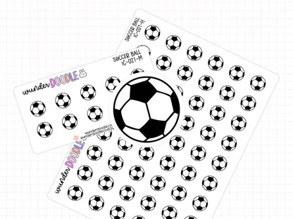 Soccer Ball Planner Stickers | IC-021