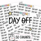 Day Off Planner Stickers | AW-03