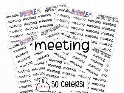 Meeting Planner Stickers | LR-09