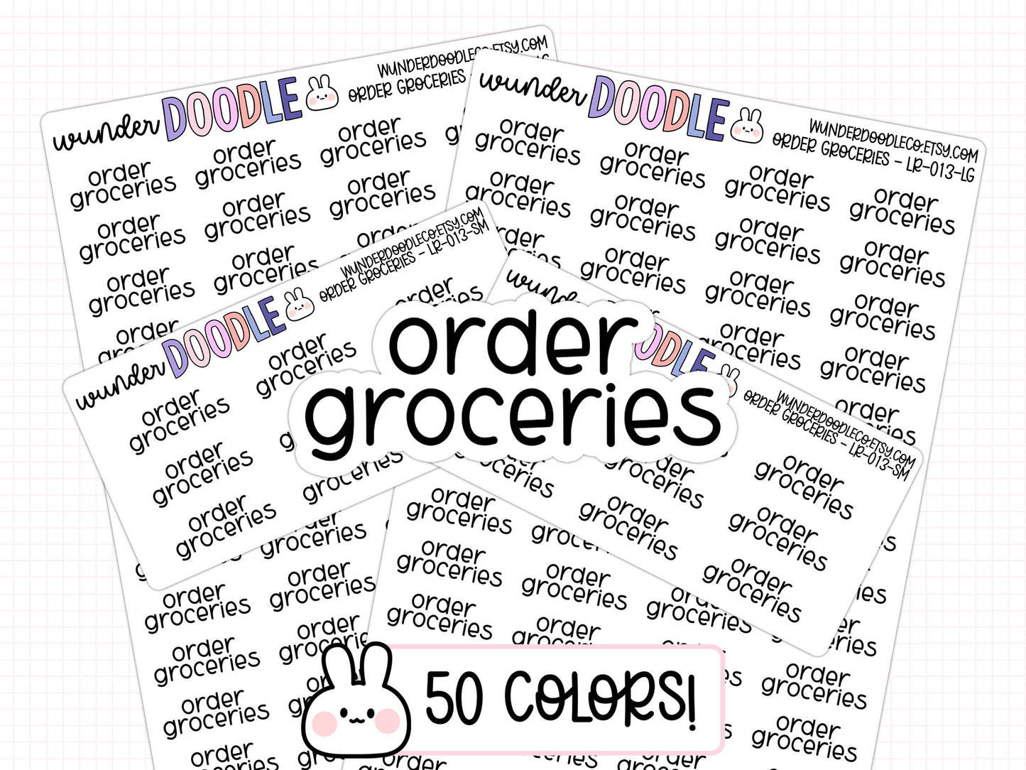 Order Groceries Planner Stickers | LR-013