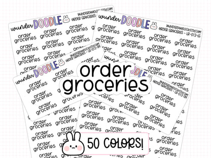 Order Groceries Planner Stickers | LR-013