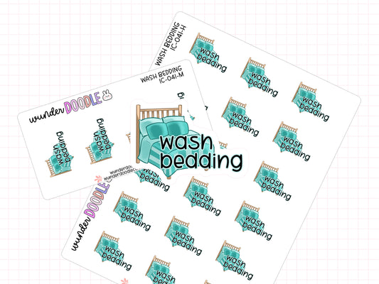 Wash Bedding Planner Stickers | IC-041