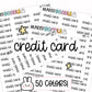 Credit Card Planner Stickers | MS-011