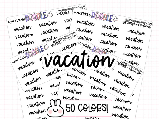 Vacation Planner Stickers | CS-04