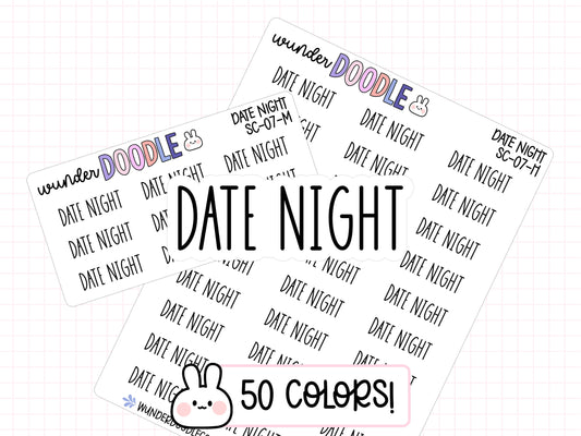 Date Night Planner Stickers | SC-07