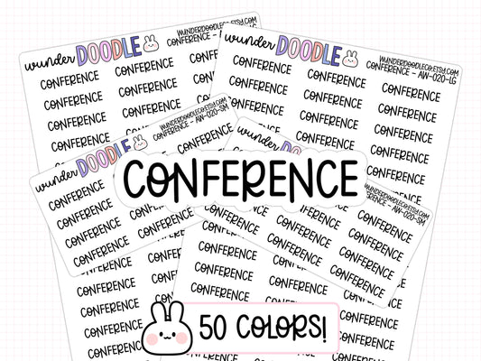 Conference Planner Stickers | AW-20