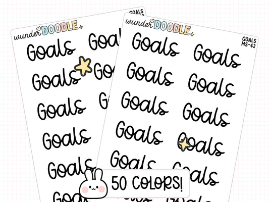 Goals Planner Stickers | MS-42