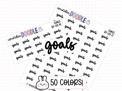 Goals Planner Stickers | RF-09