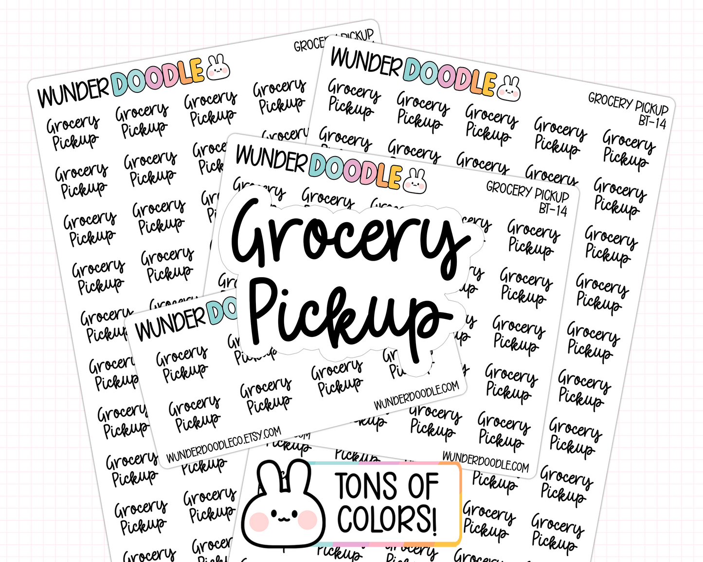 Grocery Pickup Planner Stickers | BT-14