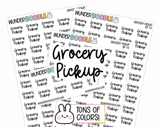 Grocery Pickup Planner Stickers | BT-14