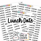 Lunch Date Planner Stickers | RF-25