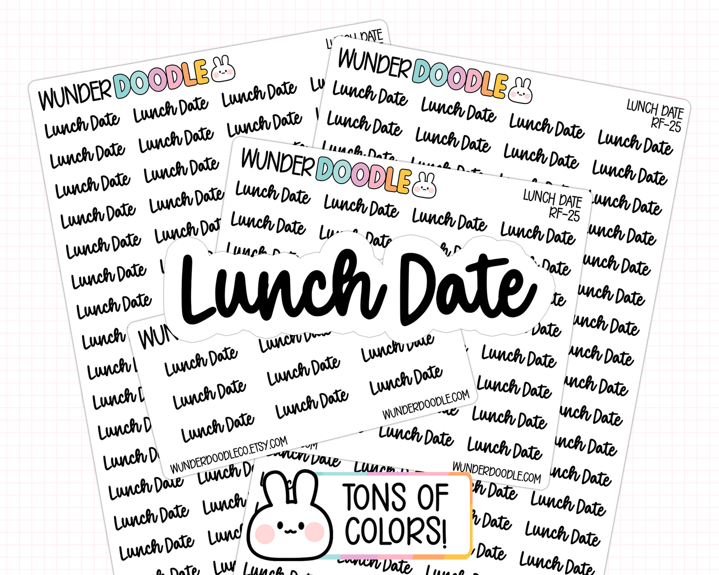 Lunch Date Planner Stickers | RF-25