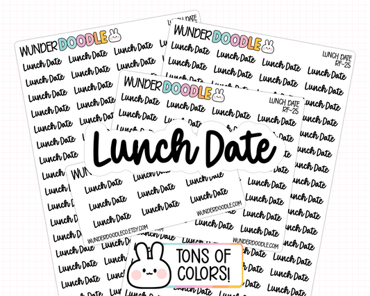 Lunch Date Planner Stickers | RF-25