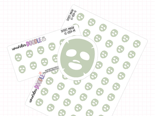 Face Mask Planner Stickers | IC-059