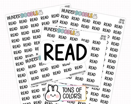 Read Planner Stickers | CB-26