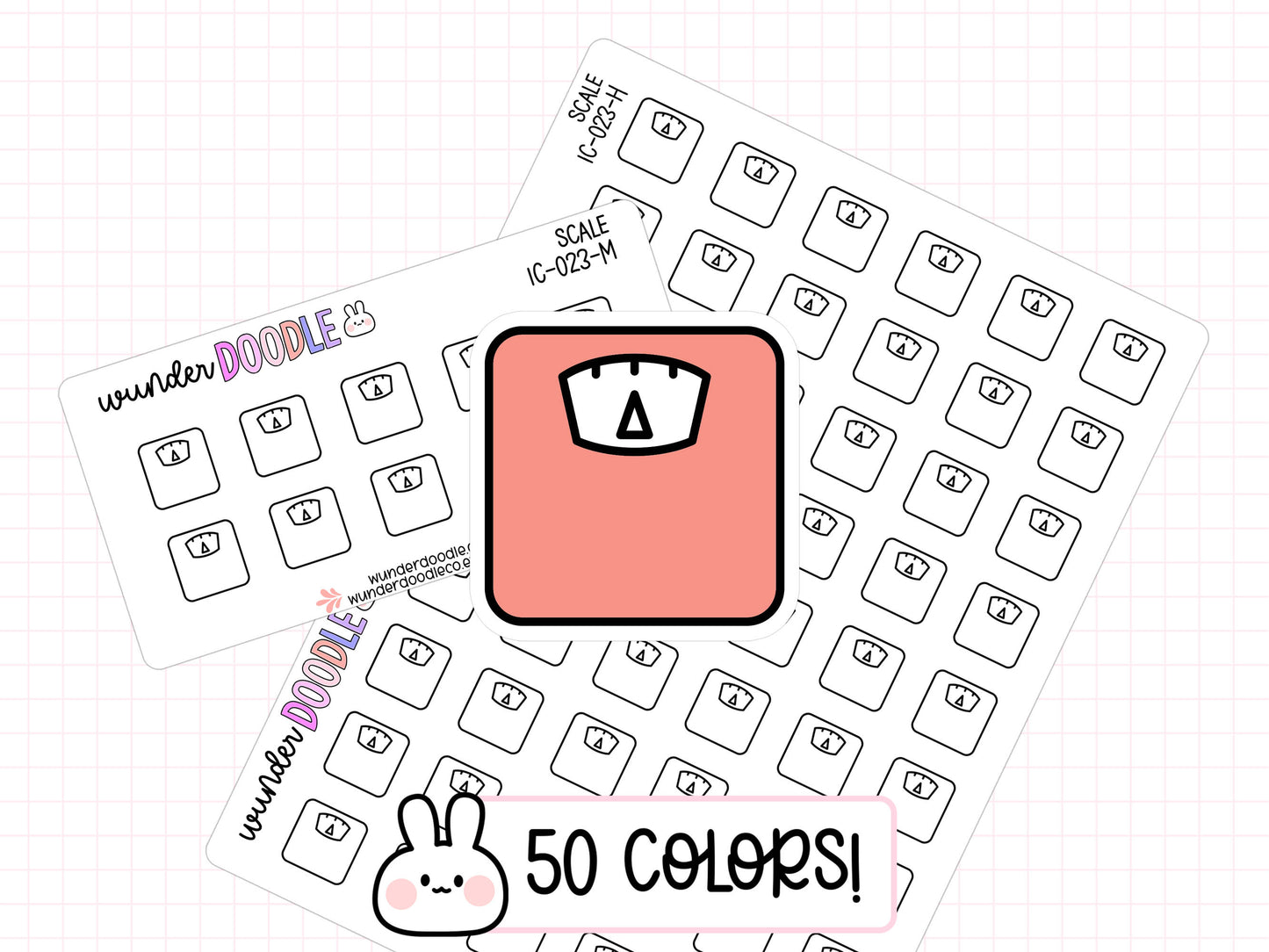 Scale Planner Stickers | IC-023