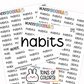 Habits Planner Stickers | LR-32