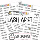 Lash Appt Planner Stickers | AW-21