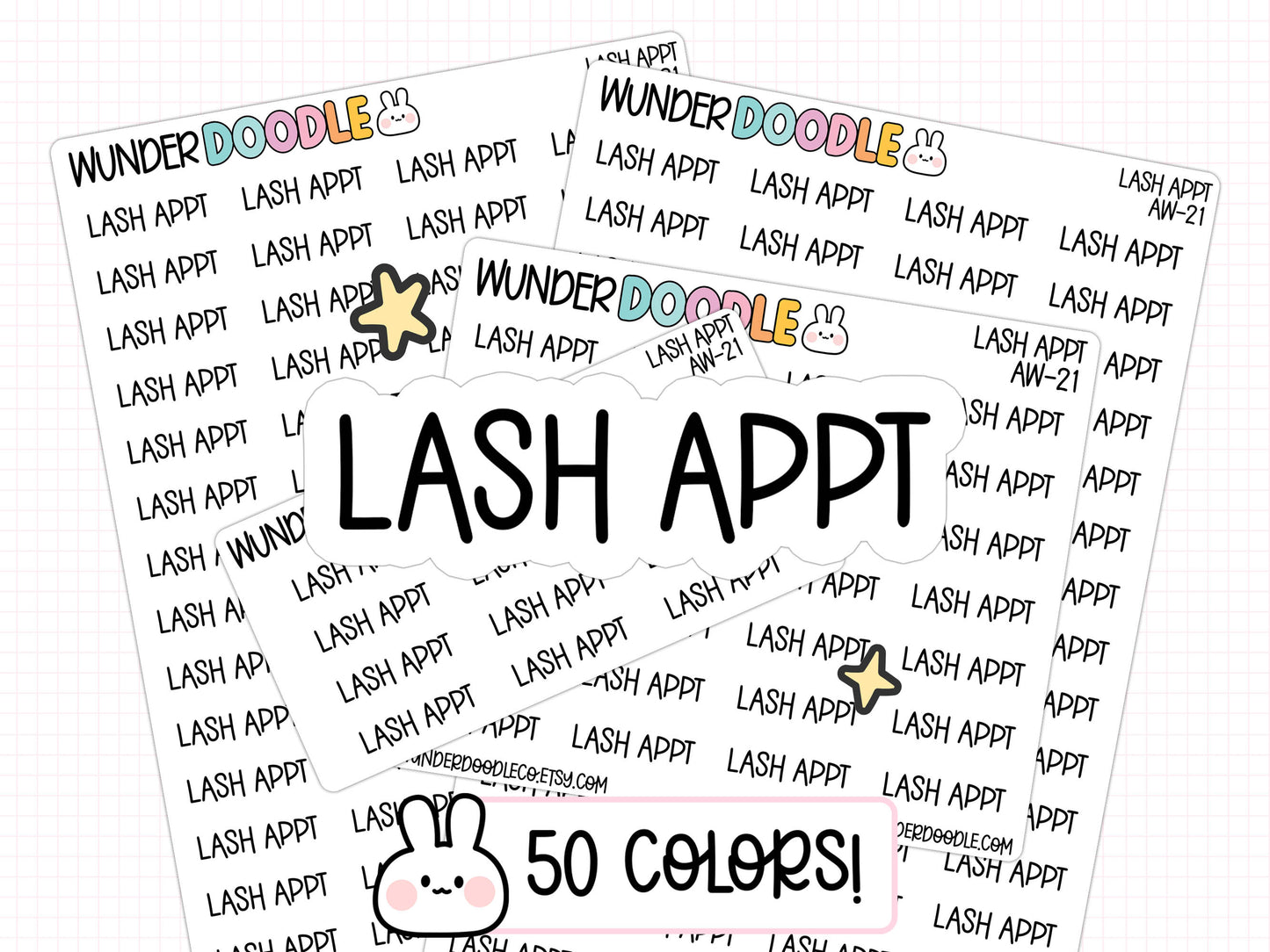 Lash Appt Planner Stickers | AW-21