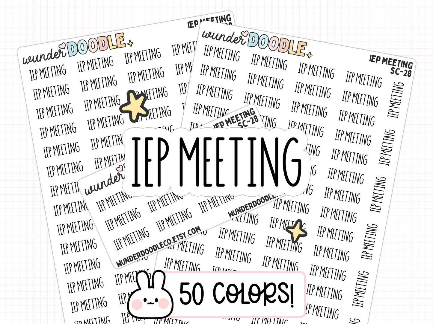 IEP Meeting Planner Stickers | SC-28