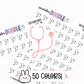 Stethoscope Planner Stickers | IC-06