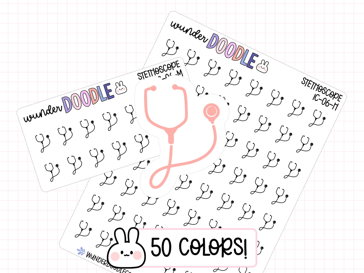 Stethoscope Planner Stickers | IC-06