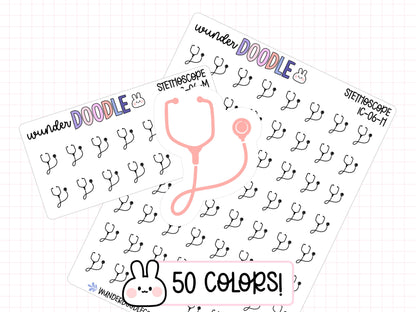 Stethoscope Planner Stickers | IC-06