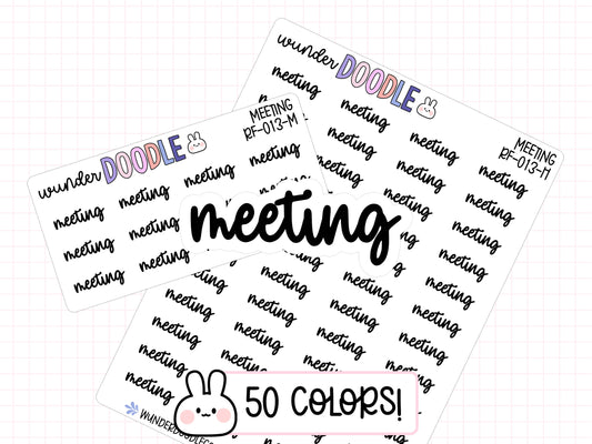 Meeting Planner Stickers | RF-013