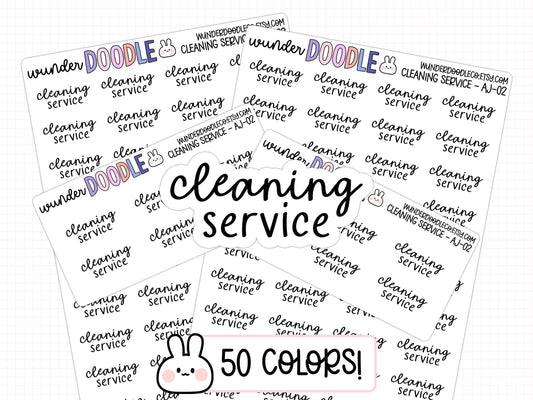 Cleaning Service Planner Stickers | AJ-02