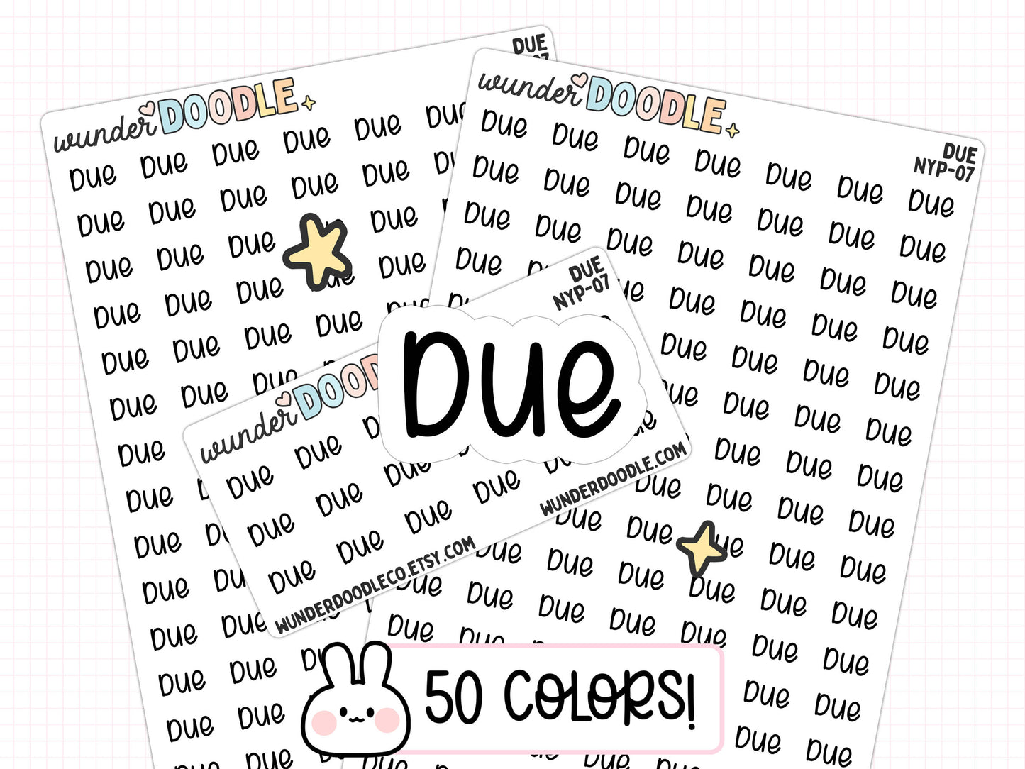 Due Planner Stickers | NYP-07