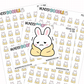 sick day stickers, planner icons
