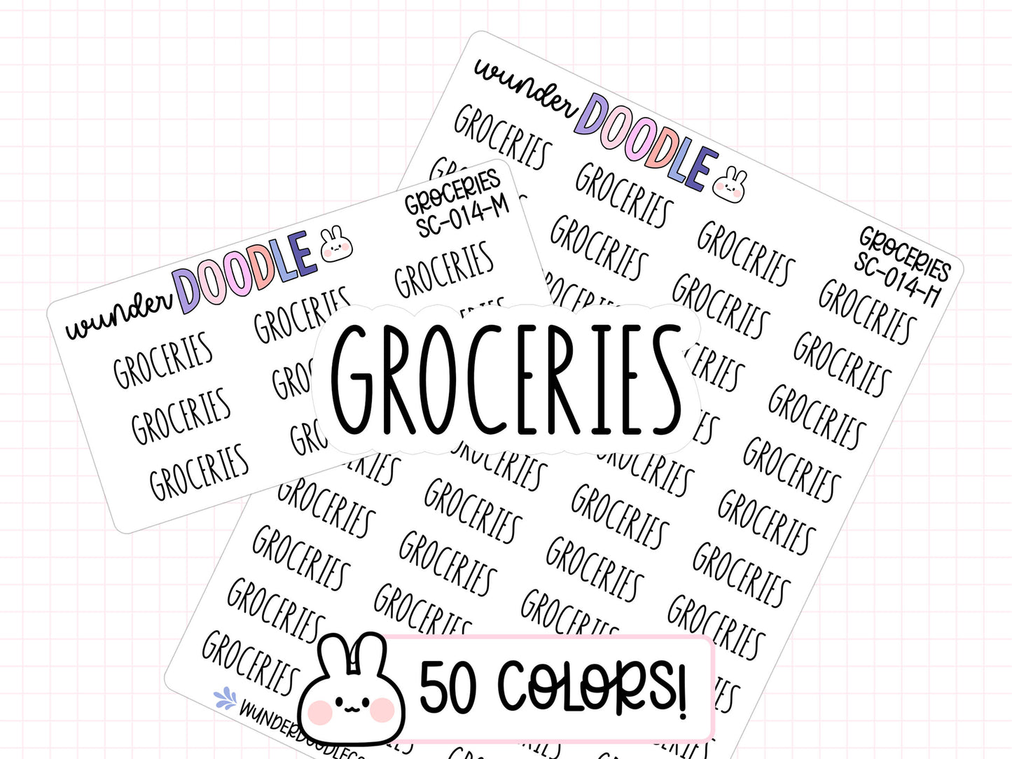 Groceries Planner Stickers | SC-014