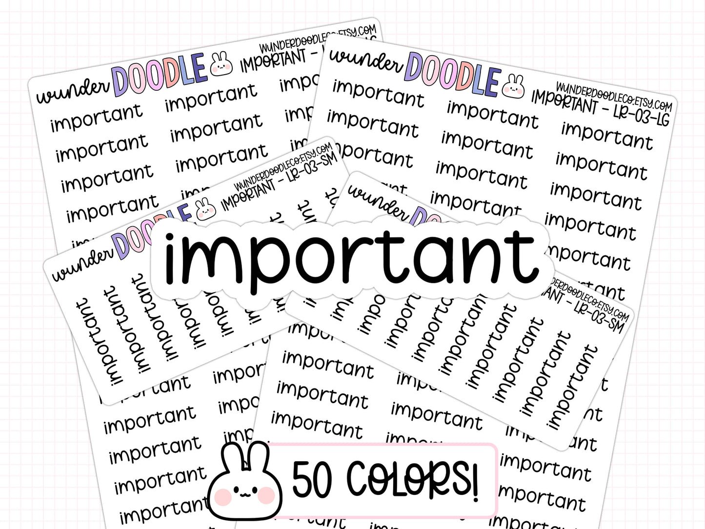 Important Planner Stickers | LR-03