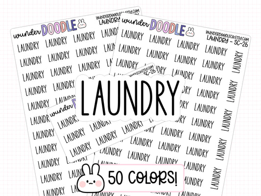 Laundry Planner Stickers | SC-26