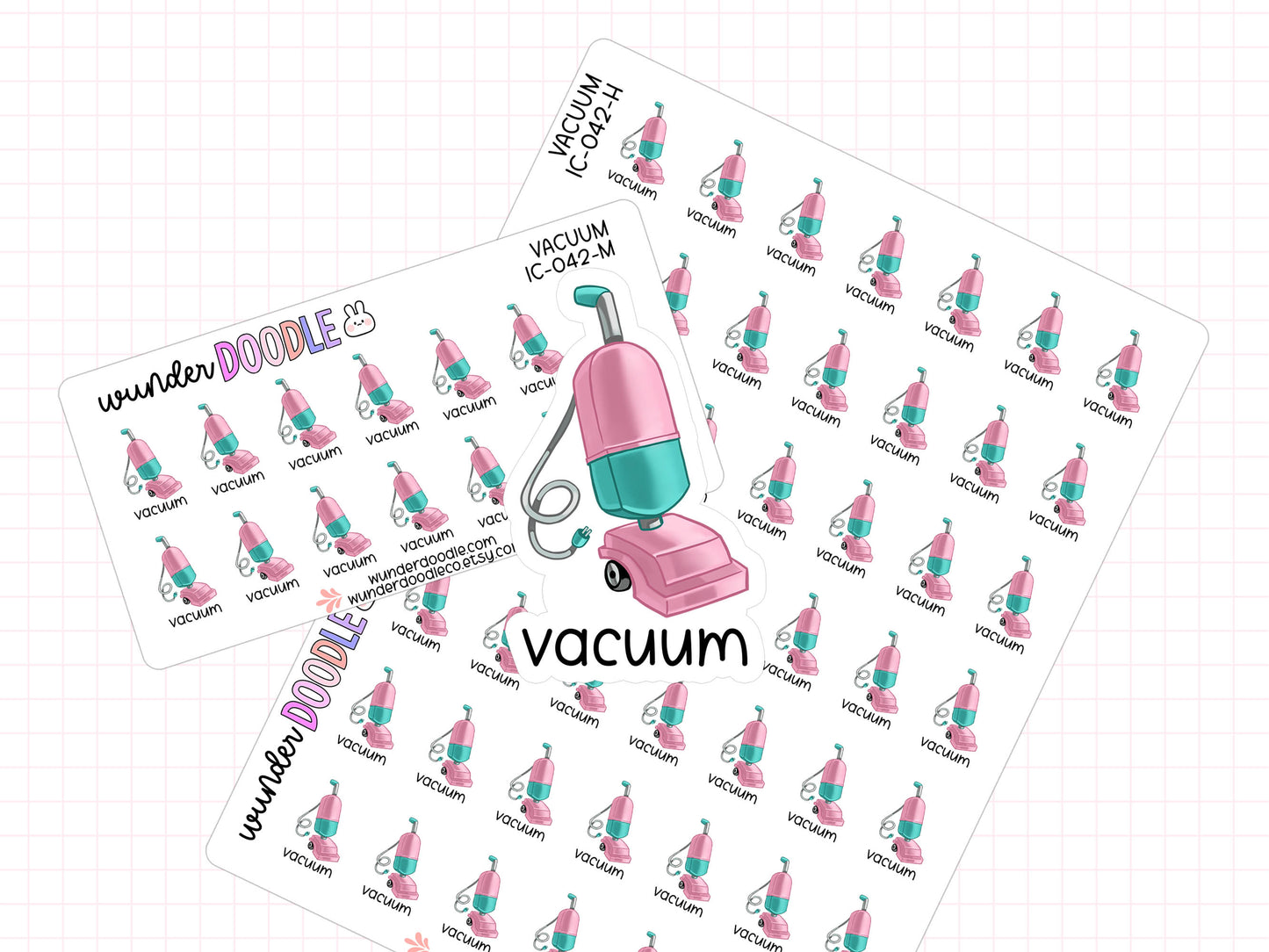 Vacuum Planner Stickers | IC-042