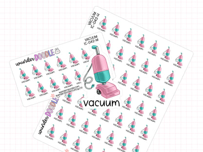 Vacuum Planner Stickers | IC-042