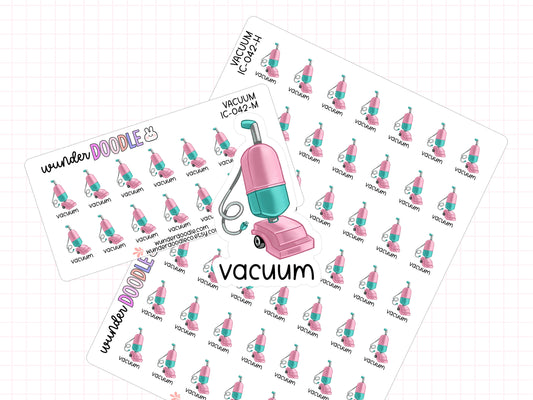 Vacuum Planner Stickers | IC-042