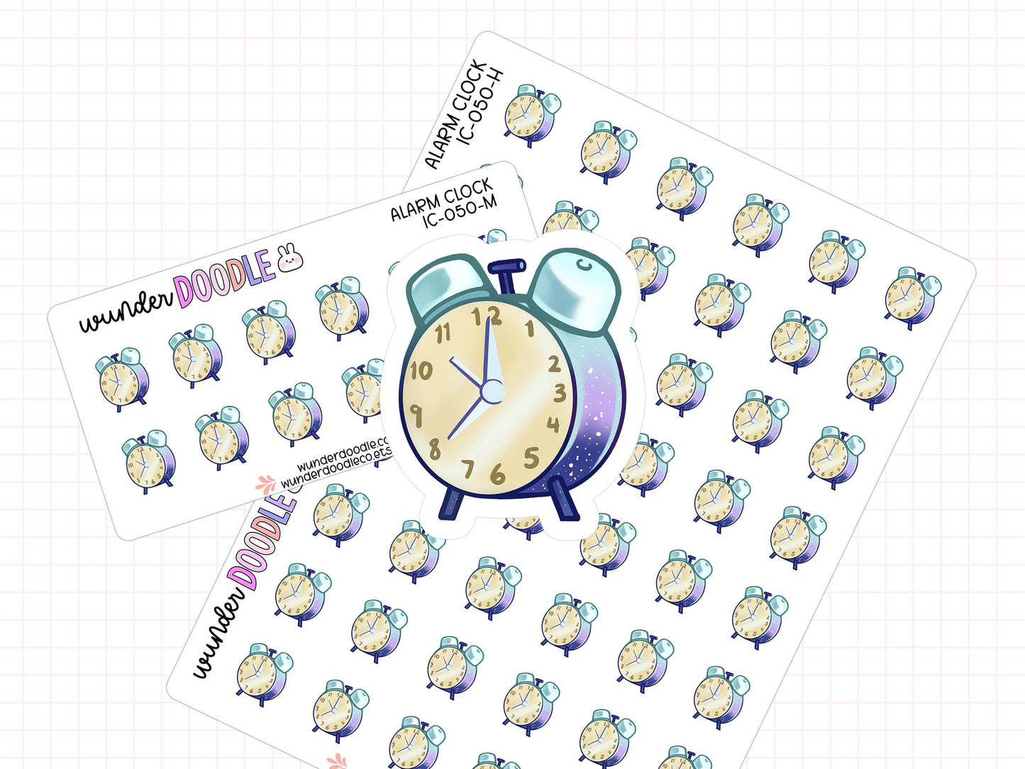 Alarm Clock Planner Stickers | IC-050