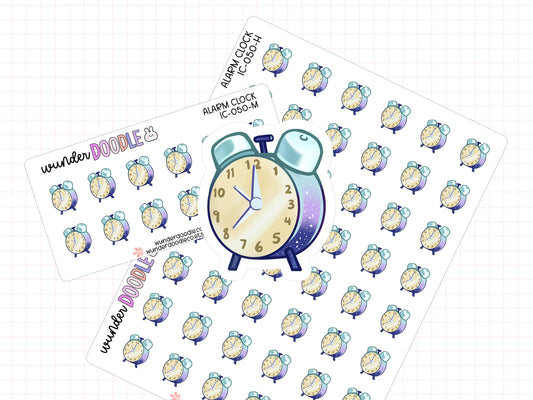 Alarm Clock Planner Stickers | IC-050