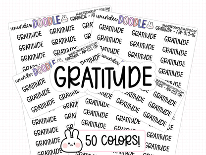 Gratitude Planner Stickers | AW-13