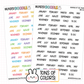 Months of the Year Planner Stickers | AW-36