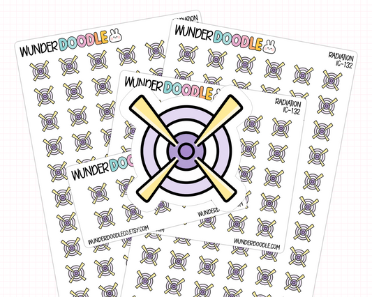 Radiation Planner Stickers | IC-132