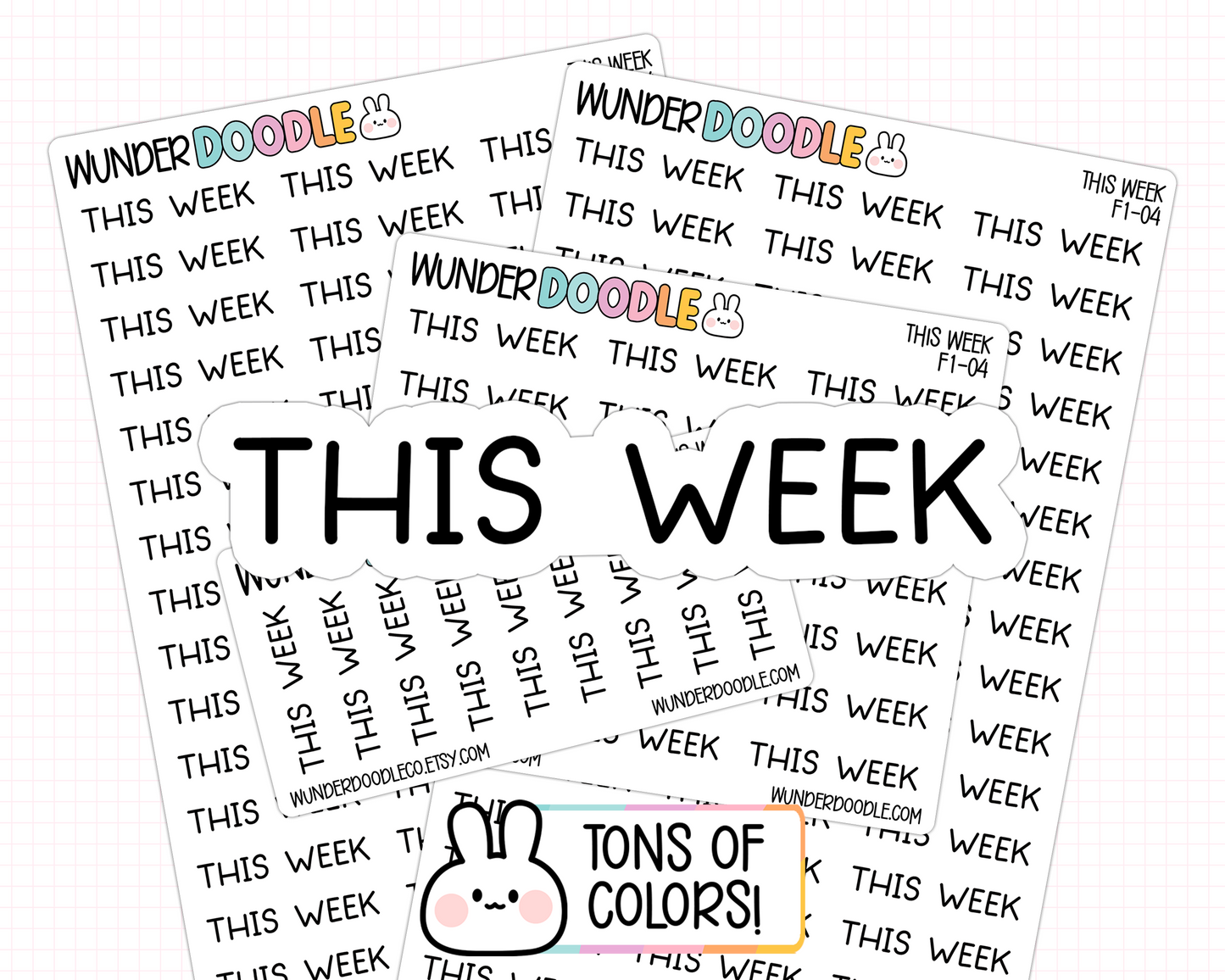 This Week Planner Stickers | F1-04