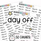 Day Off Planner Stickers | LR-25