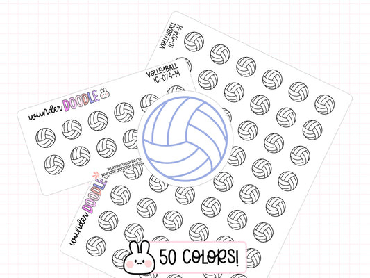 Volleyball Planner Stickers | IC-074