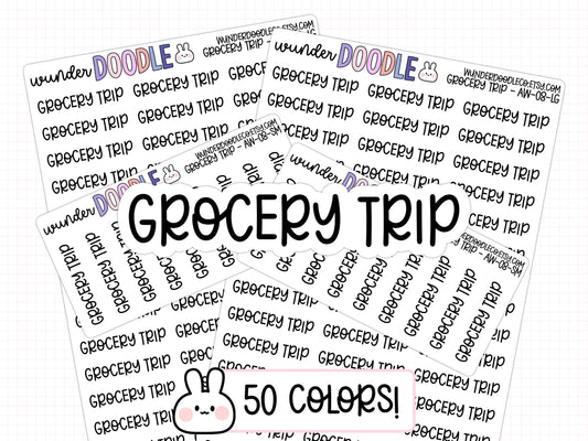 Grocery Trip Planner Stickers | AW-08