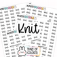 Knit Planner Stickers | MS-52